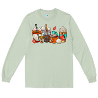 Matcha volleyball coffee cups Long Sleeve Tee - AdoDesignShop