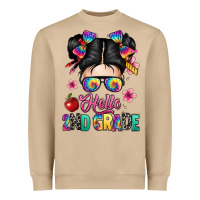 Mushroom hello second grade kid Heavyweight Sweatshirt - texasbilliewilder