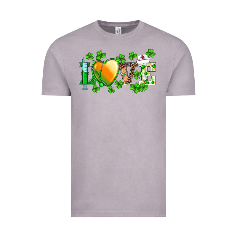 St.patrick's Nurse Love Heart Stethoscope Vintage Tee by BarkalooDesign | Teevron