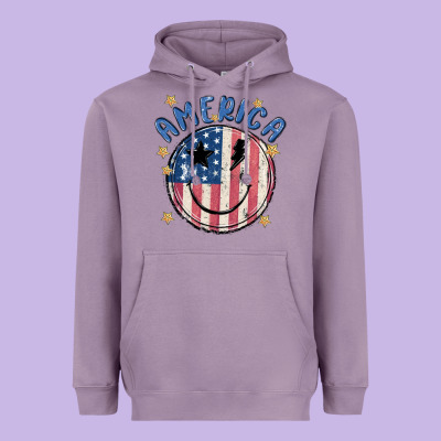 America Heavyweight Hoodie Designed By Maliassmallbusiness