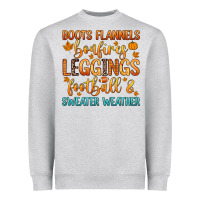 Heather Grey boots flannels bonfires leggins football Heavyweight Sweatshirt - Zillion Design Studio