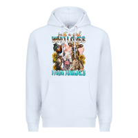 White Just A Girl Who Loves Farm Animals Premium Hoodie - BundleAndBundleShop