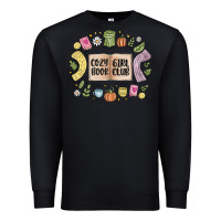 Black cozy book girl club Premium Sweatshirt - MaliasSmallBusiness