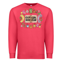 Cardinal cozy book girl club Premium Sweatshirt - MaliasSmallBusiness