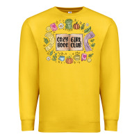 Lemon cozy book girl club Premium Sweatshirt - MaliasSmallBusiness