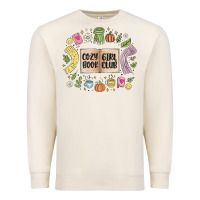 Sandshell cozy book girl club Premium Sweatshirt - MaliasSmallBusiness
