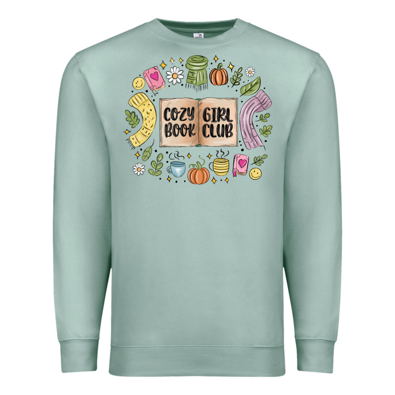 Cozy Book Girl Club Premium Sweatshirt by MaliasSmallBusiness | Teevron