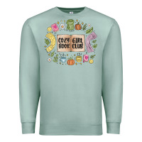 Seafoam cozy book girl club Premium Sweatshirt - MaliasSmallBusiness