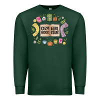 Sports Green cozy book girl club Premium Sweatshirt - MaliasSmallBusiness