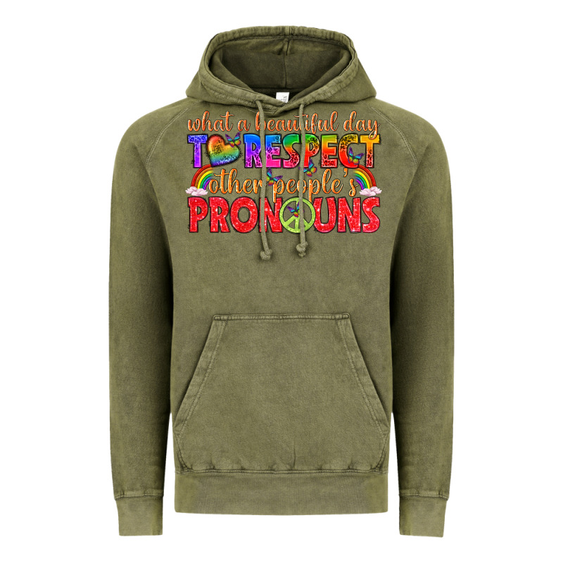 What A Beautiful Day To Respect Other Peoples Pron Vintage Hoodie by texasbilliewilder | Teevron