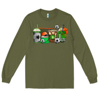 Army Green soccer coffee cups Long Sleeve Tee - AdoDesignShop