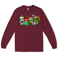 Burgundy soccer coffee cups Long Sleeve Tee - AdoDesignShop
