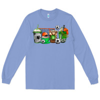 Colony Blue soccer coffee cups Long Sleeve Tee - AdoDesignShop