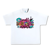 White small business mama Urban Heavy Tee - Zillion Design Studio