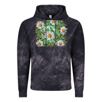 Cloud Black Daisy leopard Vintage Hoodie - RanaPortraitStore