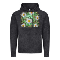 Vintage Black Daisy leopard Vintage Hoodie - RanaPortraitStore