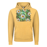 Vintage Mustard Daisy leopard Vintage Hoodie - RanaPortraitStore