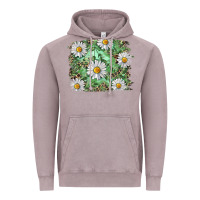 Vintage Zinc Daisy leopard Vintage Hoodie - RanaPortraitStore