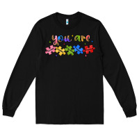 Black you are loved autism Long Sleeve Tee - JahusDesignShop