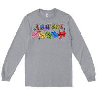 Heather Grey you are loved autism Long Sleeve Tee - JahusDesignShop