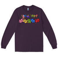 Plum you are loved autism Long Sleeve Tee - JahusDesignShop