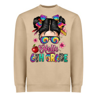 Mushroom hello sixth grade kid Heavyweight Sweatshirt - texasbilliewilder