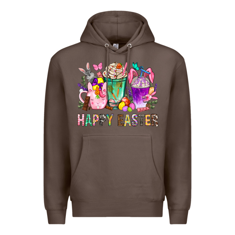 Happy Easter Coffee Cups With Bunny Premium Hoodie by BundleAndBundleShop | Teevron