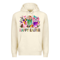 Sandshell Happy Easter Coffee Cups With Bunny Premium Hoodie - BundleAndBundleShop