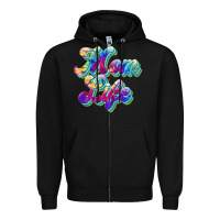 Black mom life Zipper Hoodie - JahusDesignShop