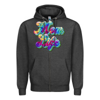 Charcoal Heather mom life Zipper Hoodie - JahusDesignShop