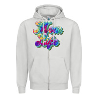 Dove Grey mom life Zipper Hoodie - JahusDesignShop