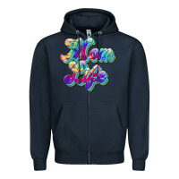 Navy mom life Zipper Hoodie - JahusDesignShop