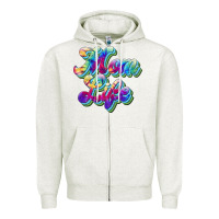 Oatmeal Heather mom life Zipper Hoodie - JahusDesignShop
