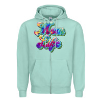 Seafoam mom life Zipper Hoodie - JahusDesignShop