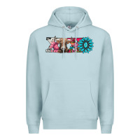 Blue Mist xoxo braunvieh cow Premium Hoodie - AdoDesignShop