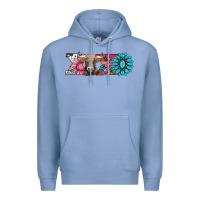 Colony Blue xoxo braunvieh cow Premium Hoodie - AdoDesignShop