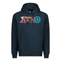 Navy xoxo braunvieh cow Premium Hoodie - AdoDesignShop