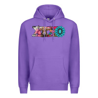 Purple xoxo braunvieh cow Premium Hoodie - AdoDesignShop