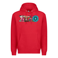 Red xoxo braunvieh cow Premium Hoodie - AdoDesignShop