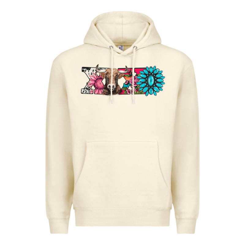 Xoxo Braunvieh Cow Premium Hoodie by AdoDesignShop | Teevron