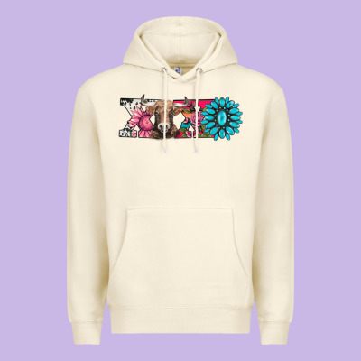 Xoxo Braunvieh Cow Premium Hoodie Designed By Adodesignshop