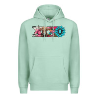 Seafoam xoxo braunvieh cow Premium Hoodie - AdoDesignShop