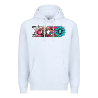 White xoxo braunvieh cow Premium Hoodie - AdoDesignShop