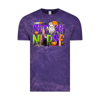 Cloud Purple Halloween Spooky Nurse Vintage Tee - texasbilliewilder