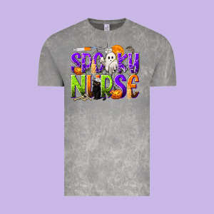Halloween Spooky Nurse Vintage Tee Designed By Texasbilliewilder