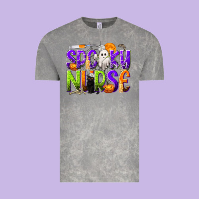Halloween Spooky Nurse Vintage Tee Designed By Texasbilliewilder