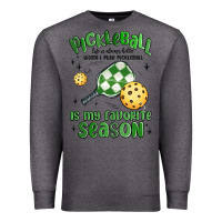 Charcoal Heather pickleball is my favorite season Premium Sweatshirt - MaliasSmallBusiness