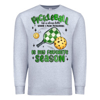 Heather Grey pickleball is my favorite season Premium Sweatshirt - MaliasSmallBusiness