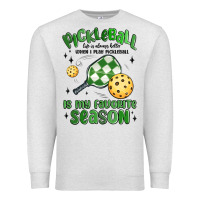 Oatmeal Heather pickleball is my favorite season Premium Sweatshirt - MaliasSmallBusiness