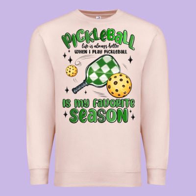 Pickleball Is My Favorite Season Premium Sweatshirt Designed By Maliassmallbusiness
